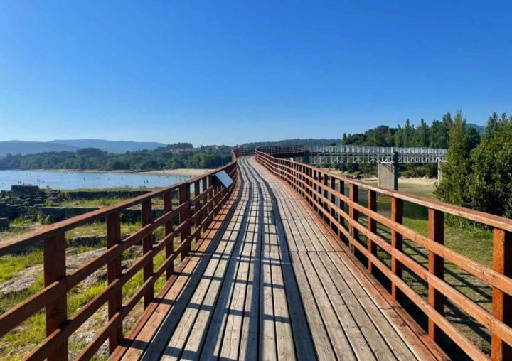 Apartamento Ático con vistas a la ría de Arosa Rianjo Exterior foto